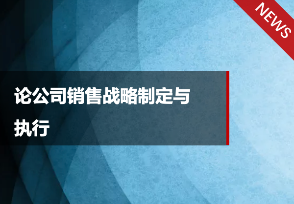 谋“略”胜“行”——论公司销售战略制定与执行