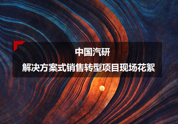 中国汽研解决方案式销售转型项目现场花絮